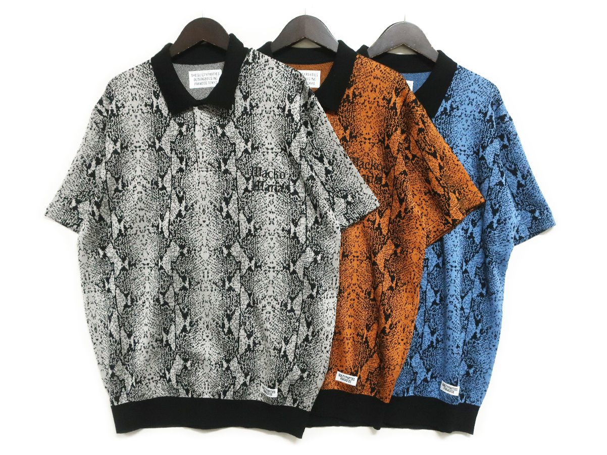 wackomaria Python Knit Polo Shirt ワコマリア | labiela.com