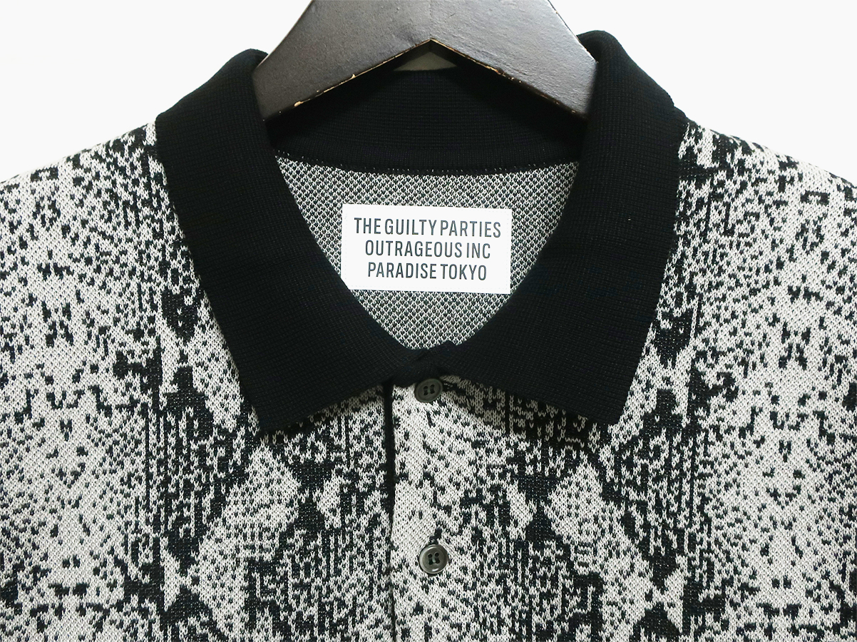 WACKO MARIA 23ss PYTHON POLO SHIRT gray | www.unimac.az