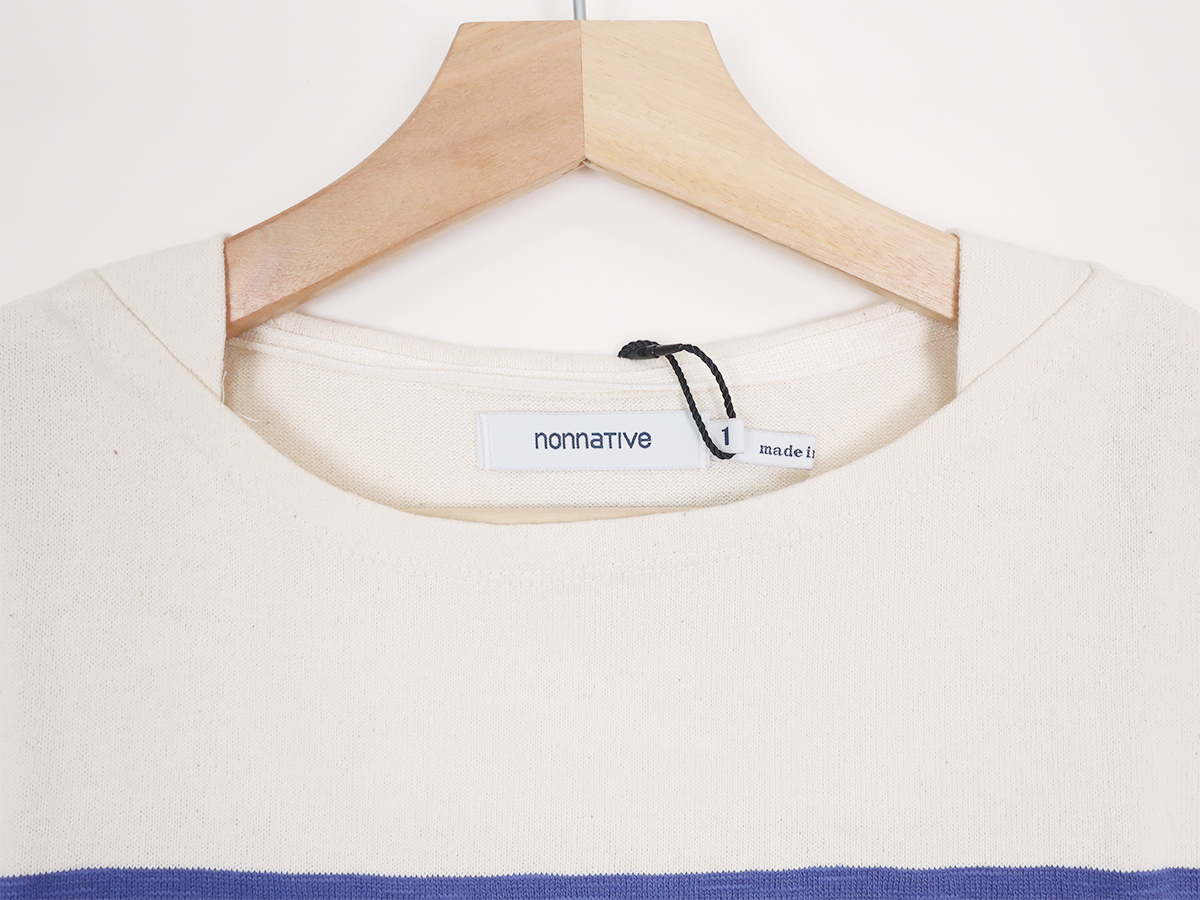 nonnatve DWELLER BOAT NECK L/S TEE COTTON JERSEY BORDER 通販