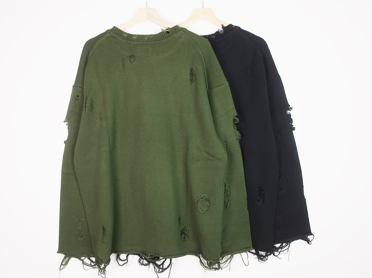 KAMIYA Destroyed Printed Knit L/S Tee 通販 | 正規取扱店 - CHOOSE